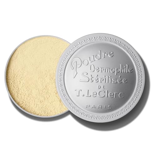 Image of T.LeClerc DERMOPHILE Loose Rice Powder - Jumbo Size - Long-Lasting Mattifying Setting Powder - Natural Finish for All Skin Types (BANANE, 25G)