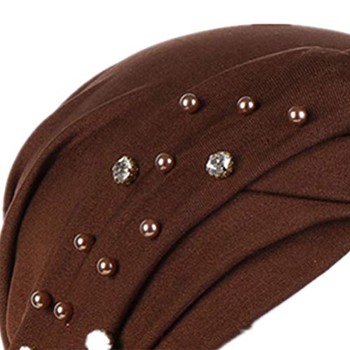 ABOOFAN 1Pc Simples e Fashion Hat Cetim Sleeping Hat Lace Dupla Camada Head Wrap Protetor de Cabelo