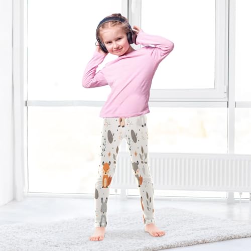Toddler Girls Leggings Printed Yoga Pants Leggings Foxes Animals for Kids4