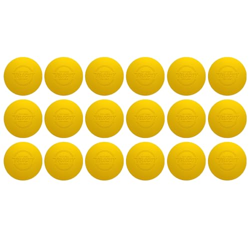 Velocity Pro Grip Lacrosse Balls - 6, 12, 18, 60 and 120 Packs - Certified for Youth, Club, High School, CLA, and College Game Play - Yellow