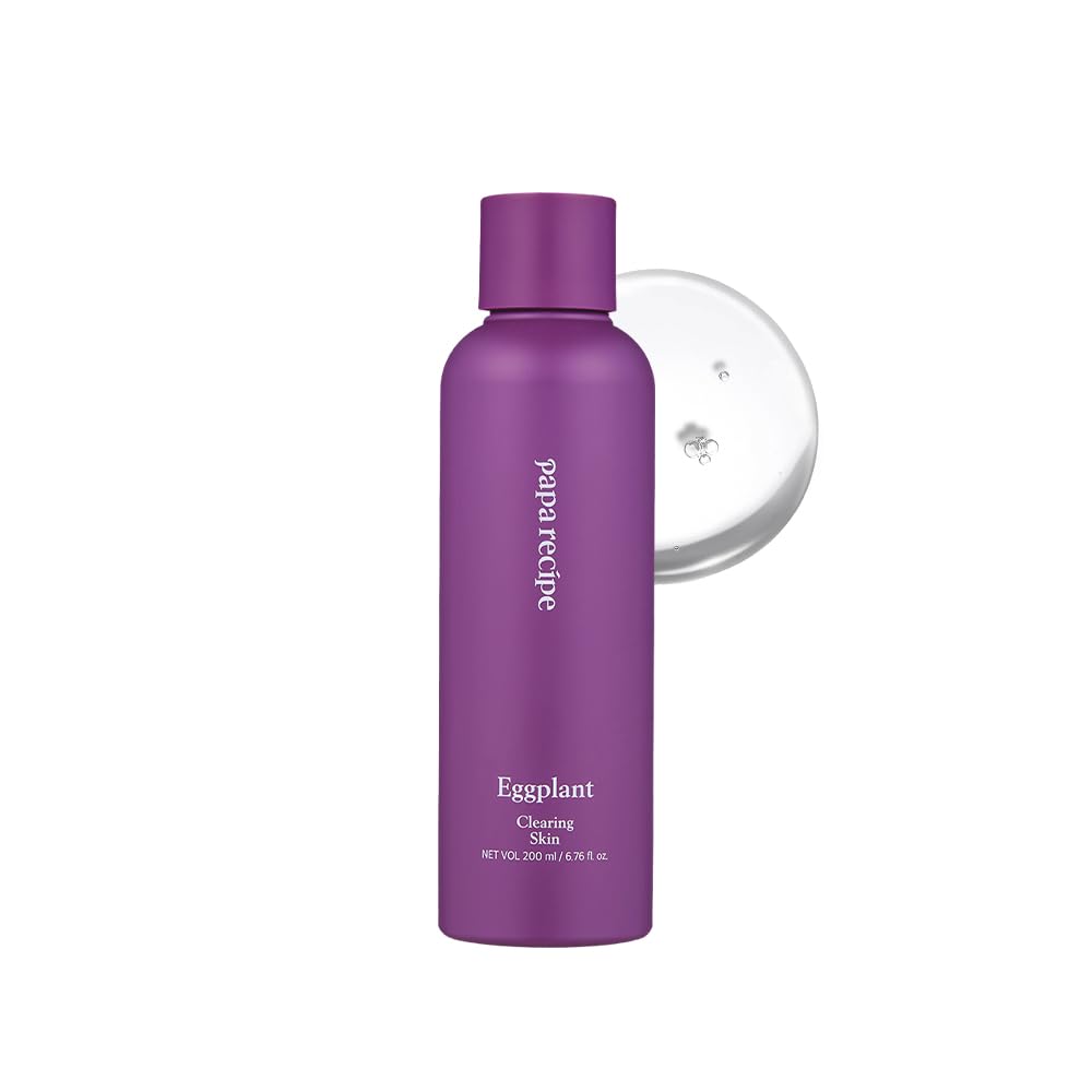 Papa Recipe Eggplant Clearing Skin, Moisturizing Hydrating Face Toner for Dry & Combination Skin, Korean Skincare 200ml 6.76fl oz