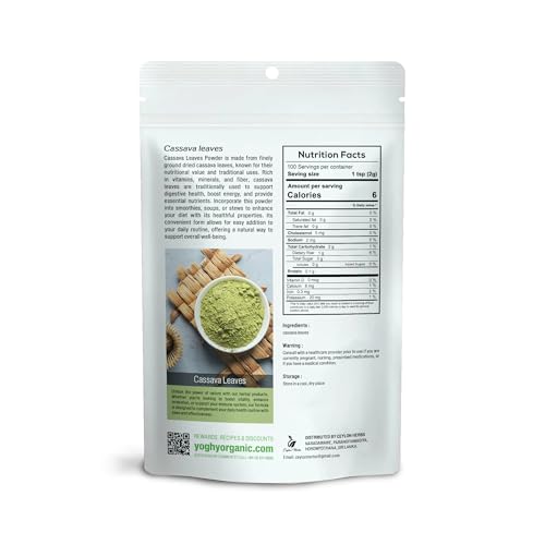 Cassava Leaves Powder - 100% Pure, Organic Dried Leaf Powder for Cooking and Beverages - Image 2