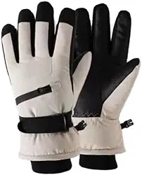 Luvas de esqui de inverno para mulheres – Luvas de neve quentes e repelentes à água, luvas de snowboard para clima frio