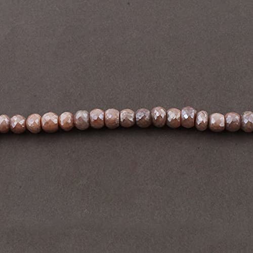 Multi Moonstone Silver Coated Rondelles LKBEADS perles 9-10mm