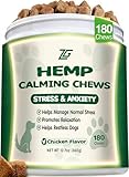 ziehooGe 180 Soft Chews, Calming Chews for Dogs, Dog Calming Treats Helps with Anxiеty Rеlief, Separation, Strеss, Fireworks, Travel, Barking, Composure, Natural Dog Supplements
