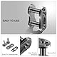 JEYORZY 6 Stück Kettenglieder, Stahllegierung Robust Hauptglied Silber Chain Master Link für Motorrad, Pocket Bike, robuste Stahllegierung, Hauptglied, Kette, Master, Links, 428