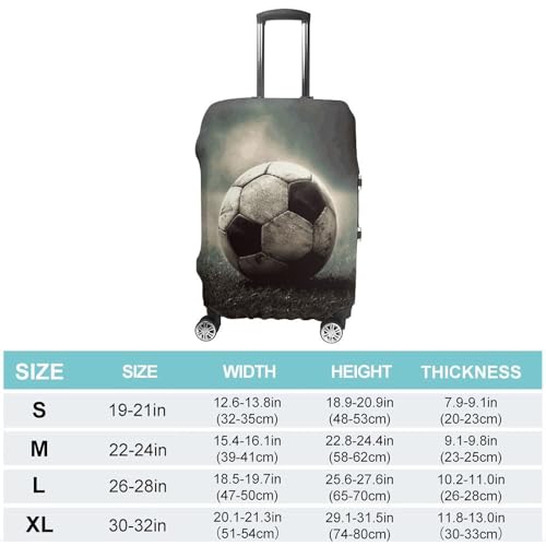 Travel Luggage Cover Elastic Suitcase Protector Anti-Scratch Washable Sport Soccer Luggage Sleeve Tsa Approved Carry on Covers Baggage Cover Fits 18-32 Inch Luggages2