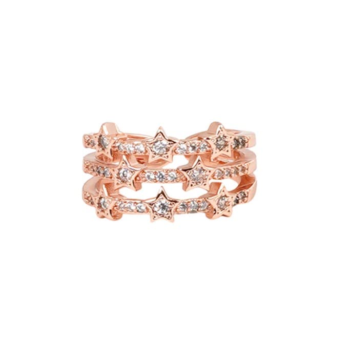 joker & witch Womens Triple Truffle Rose Gold Ring,UK, One Size-picture-16