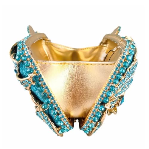 Image of Luxury Crystal Clutch Purse for Women Rhinestone Handbag Formal Party Evening Bag Sparkly Bridal Flower Purse
