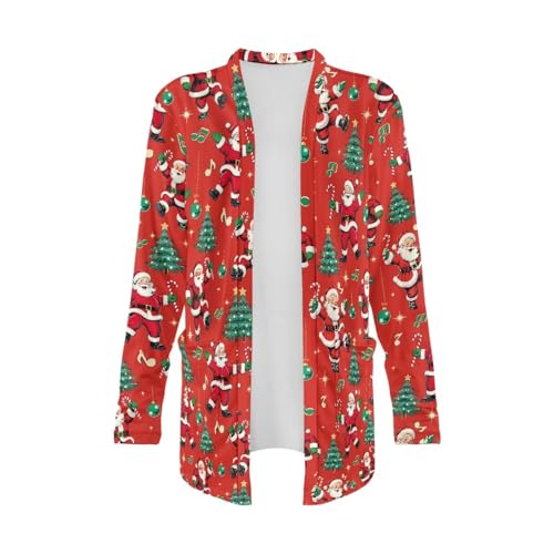 Image of Women's Open Front Cardigan Long Sleeve Loose Sweater Lightweight Soft Cardigan Jackets