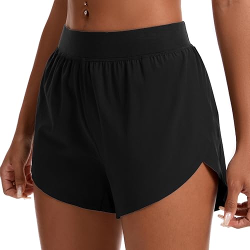Mid Waisted Dolphin Running Shorts