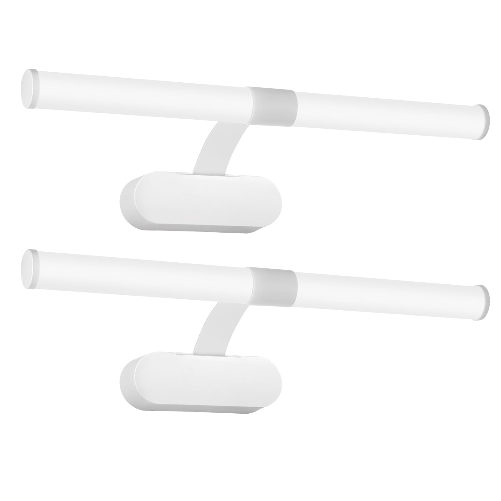 Homefire 2ER LED Spiegelleuchte Bad 40CM - Spiegellampe Badezimmer 6W Badleuchte Wand Wasserdicht IP44 Wandlampe Modern Neutralweiß 4000K Badlampe Weiß Wandleuchte für Keller Küche Badschrank