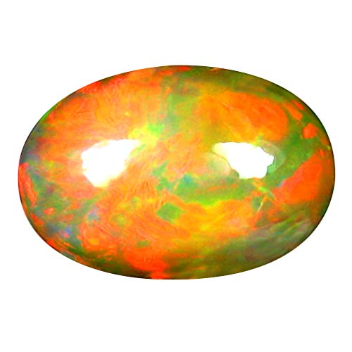 Opale arc-en-ciel 3.64 ct en cabochon ovale, le cadeau de joaillerie idéal