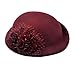 Elegant Wool Top Hats for Women Fashion Flower Fascinators Wedding Hat with Hairpin Ladies Vintage Floppy Wool Felt Fedoras
