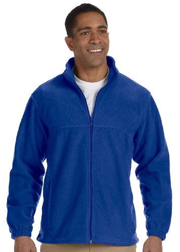 Men's 8 oz. Full-Zip Fleece, 3XL, TRUE ROYAL
