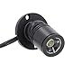 USB-Mini-Strahler, USB 5 V, Mini-Strahler, Dimmbare LED-Strahler, 1 Bis 2 Strahler mit Kabel für Tische, Regale (BLACK)