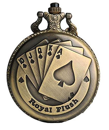 Image of AUGEN Pocket Watch Metal Keychain Cards Retro Vintage for Gifting With Key Ring Anti-Rust (Pack Of 1)