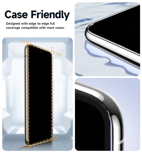 MAGIC JOHN 2 Pack for Samsung Galaxy S23 Plus/ S23+ (6.6 Inch) Privacy Screen Protector Tempered Glass, Bubble Free,Auto Dust-Elimination Installation, Anti Scratch, Anti-spy