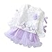 K-youth® Bebé niñas niños Manga Larga Vestido Ropa Bebe niña recién Nacido Conjunto de Ropa (0-6 Meses, Violeta)