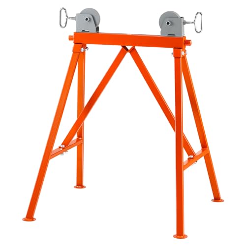 VEVOR Rollenständer mit Rollenkopf 1134 kg Tragfähigkeit Rollenbock #45 Stahl Rollbock 5 bis 91 cm Unterstellbock Arbeitsbock Montagebock Geeignet für Wartung von Rohrleitungen oder Bau von Bauwerken VEVOR Rollenständer mit Rollenkopf 1134 kg Tragfähigkeit Rollenbock #45 Stahl Rollbock 5 bis 91 cm Unterstellbock Arbeitsbock Montagebock Geeignet für Wartung von Rohrleitungen oder Bau von Bauwerken