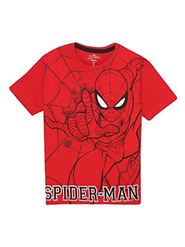 Image of Marvel By Kidsville Official Avengers Merchandise Boys Half Sleeves Round Neck Graphic Printed Regular Fit Pure Cotton T-Shirt Pack of 3