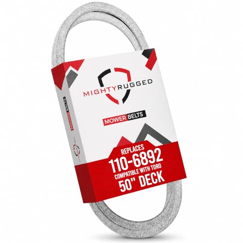 Image of 110-6892 Deck Belt Replacement for Toro, Length 140.375 inch, Heavy-Duty, Durable, Aramid Cord Belt Fits Toro TimeCutter, Precision, Zero Turn Mowers Z5000 Z5020 Z5030 Z50035 Z5040 Z5060 Z3500HLX G4020