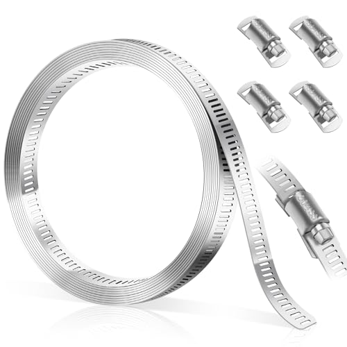 Bolatus 1 Meter Schlauchschellen 304 Edelstahl, DIY Endlos...