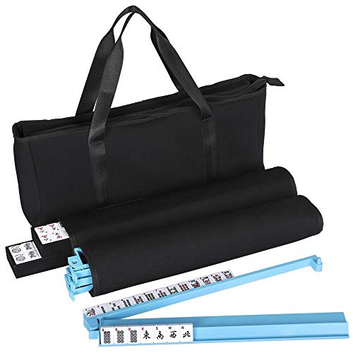 YAHEETECH American Mah Jongg Mahjong Set - 166 Premium White Tiles, 4 All-in-One