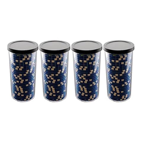 Versa Games 25pc Poker Chip Storage Tube - 4 Piece Set Cover