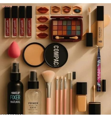 All in One Makeup Kit for Women, Complete Cosmetic Gift Set with Eyeshadow Palette, Makeup Brushes, Foundation, Concealer, Lipsticks & Beauty Essentials-image-37