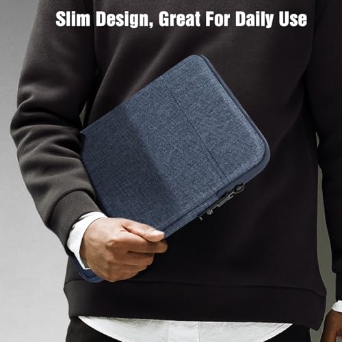 TiMOVO 9-11" Tablet Sleeve Bag for iPad 11-inch A16 2025, iPad 10.9"/10.2"| Air 11 Inch/5th/4th Gen. 10.9", Galaxy Tab A9+/A11Plus 11", Protective Bag Fit Smart Keyboard, Dusty Blue