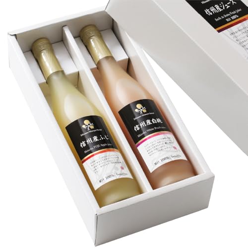 山下屋荘介 フルーツジュース りんご・白桃 500ml×2本セット