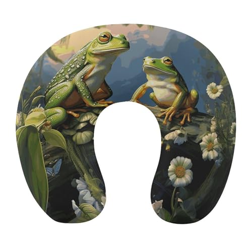 Almohada cuello U espuma viscoelástica 30x25 cm miniatura 1