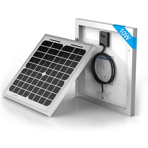 ACOPOWER HY010-12M Mono Solar Panel for 12V Battery Charging RV Boat, Off Grid, 10W