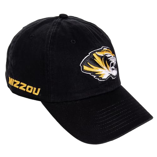 Gorra bordada ajustable negra para adulto miniatura 1