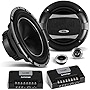 BOSS Audio Systems PC65.2C Phantom Series 6.5 Inch Component Car Door Speakers For Stereo - 500 Watts, 2 Way, 2 Tweeters, 2 Crossovers, Full Range, Use With Amplifier and Subwoofer, Bocinas Para Carro