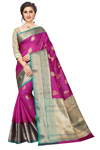 Silk Zone Women's Heavy Banarasi Art Silk Saree With Unstitched Blouse Piece product image 6