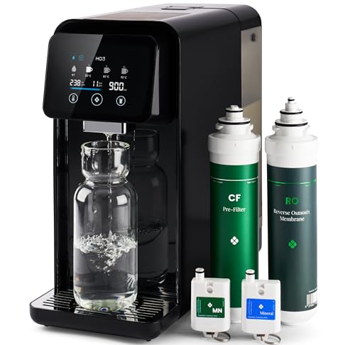HO3 Home One Auftisch Osmoseanlage für Trinkwasser mit 4 Temperaturstufen (RT, 50, 85, 95°C...