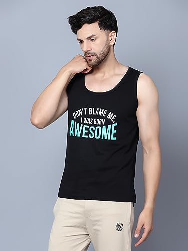 Image of Designer Men Vest Versatile Cotton Sando /Baniyan /Ganji for Boys - Perfect for Gym Workouts, Vacations, and Beaches