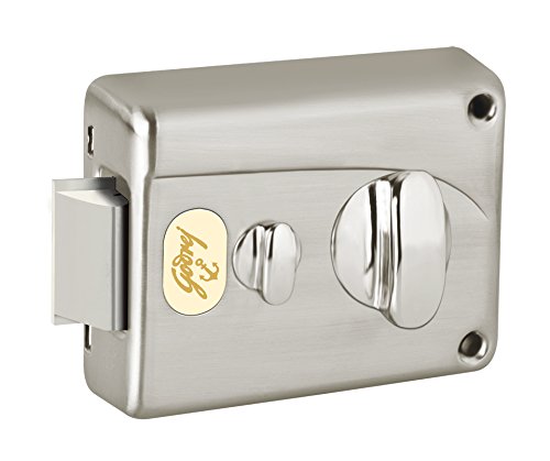 Godrej Rim Lock l Premium Nightlatch I 1CK Latchbolt l for Inside Opening Wooden Main Door l Left/Right-Handed Doors l 3 Keys l 5-Year Warranty I Brushed Steel Finish (B00RMOSGX0) Amazon Price History, Amazon Price Tracker