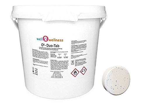 Well2wellness Active Oxygen Tablets 2-in-1 o ² -duo-tabs 0.44lbs - Chlorfreie Kombitabs with Algizid 5,0 KG