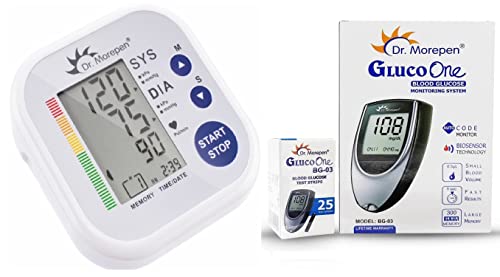 Dr. Morepen BP02 Blood Pressure Monitor and BG03 Glucose Check Mo...