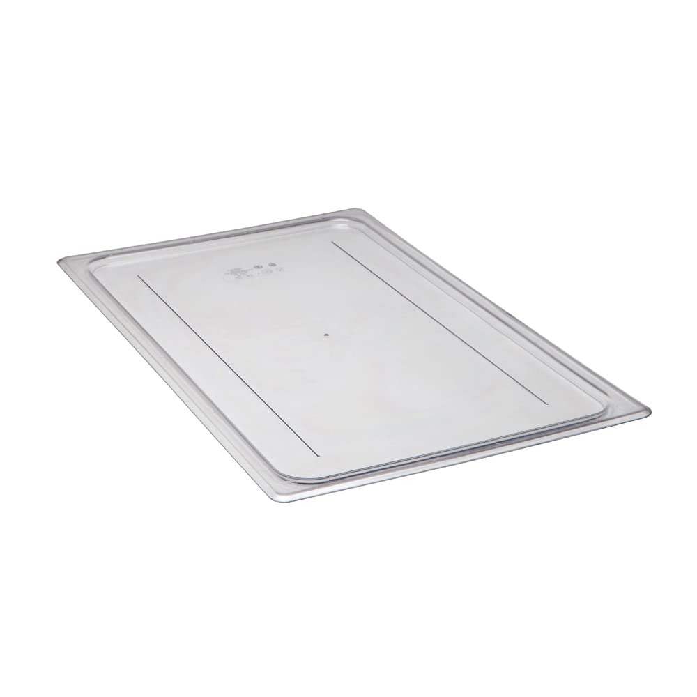 Food Pan Lid 1/2 Camwear Handle Notched Clear by Cambro – Plastic, Clear, Pack of 6, Model 20CWCHN135