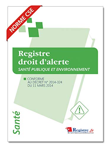 Registre Droit d'Alerte Santé Publique et Environnement - P061