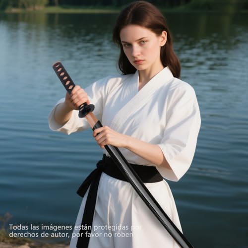 Holz Katana Schwert, Bokken Kendo-Schwertkampf-Training, Samurai Schwert, Rollenspiel Cosplay Iaido-Bokken (Katana gelb-braun mit Scheide)