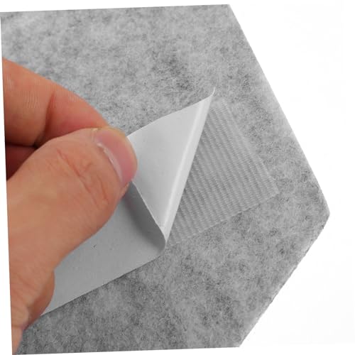Alasum 12pcs Panel Acústico Absorbente para Pared, Paneles de Absorción Acústica para Estudio en Casa, Oficina y Uso en Grabación, Fieltro Silenciador de Alta Densidad Gris Plateado miniatura 2