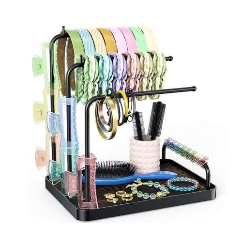 Nœuds de rangement pour chouchous bracelets et bandeaux sur support ajustable