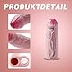 Realistischer 13 cm kleine Silikon Penis Sleeve mit Cockring – Penisverlängerer für Männer, 3 cm zusätzliche Länge, realistischer roter Kopf und lebensechte Adern für verbessertes Vergnügen