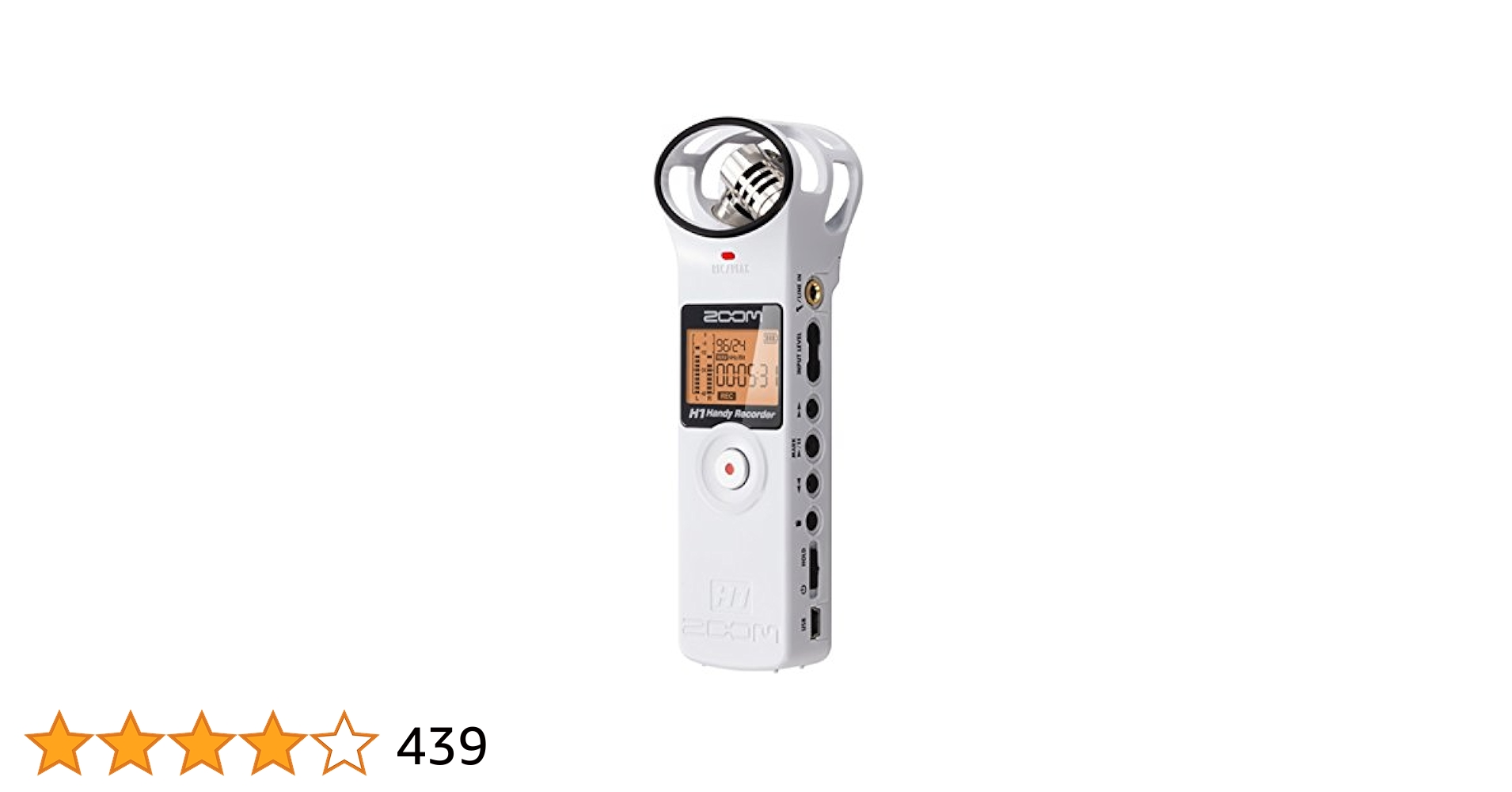 ZOOM H1n ハンディレコーダー レッド Amazon | ZOOM H1 ハンディポータブルデジタルレコーダー