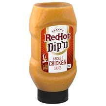 Franks RedHot Dipping Sauce, Secret Chicken, Creamy, Tangy, Smoky Flavor, No Mess, For Chicken Tenders, French Fries, Sandwich Spread, and More, 12 fl oz